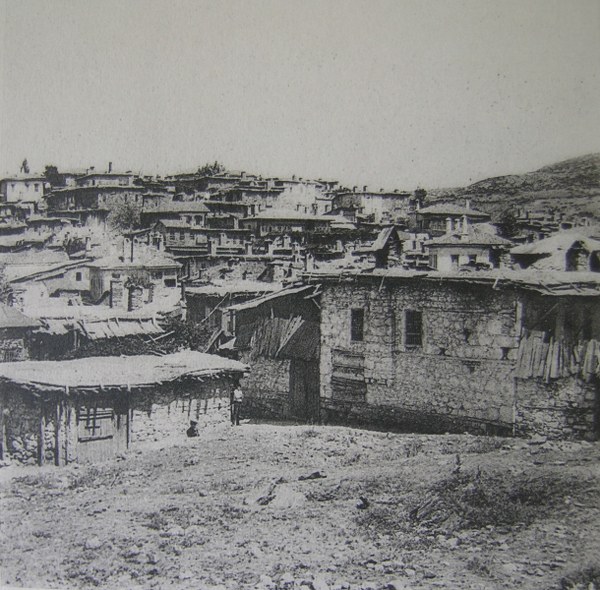 Denizli Kale ilçesi yerleşimi ve çevresindeki tarım arazileri